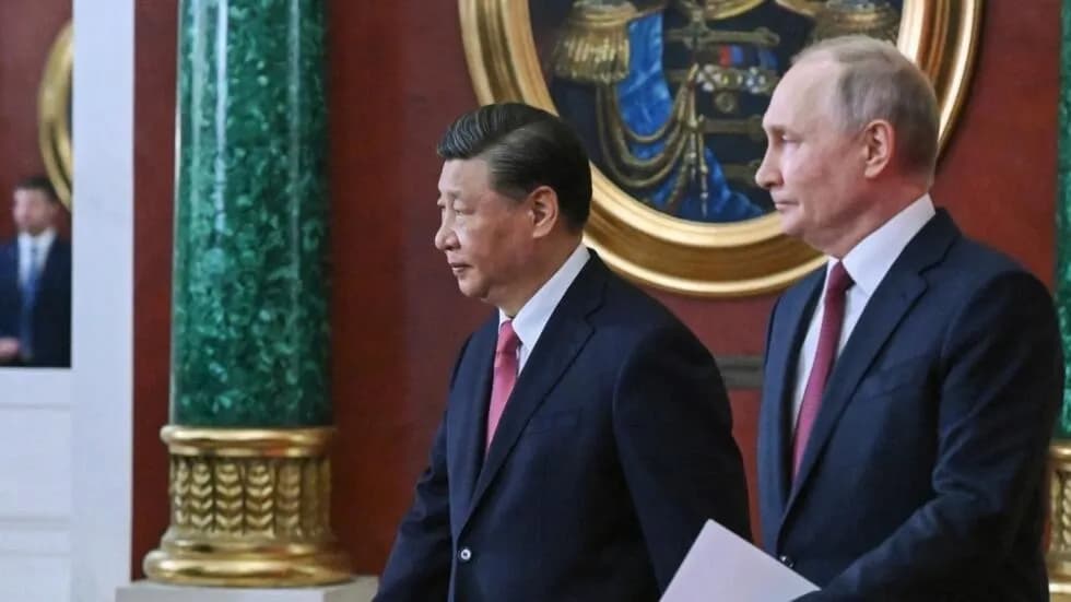 德国媒体报道，中国现在不希望乌克兰战争持续下去的愿望比以前更强烈，中国和俄国开始拉开距离。 AFP - GRIGORY SYSOYEV