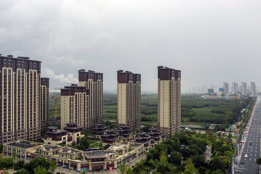 碧桂园现在迅速成为中国陷入困境的房地产市场第二轮下滑中最受关注的受影响房企。图片来源：Qilai Shen/Bloomberg News